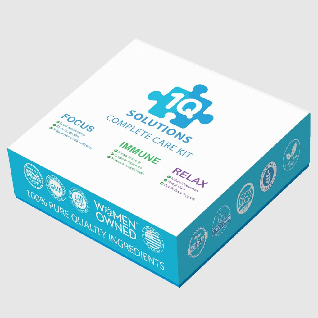 Kit de Salud 1Q Kids: Enfoque, Sueño e Inmunidad - 3 Suplementos Líquidos