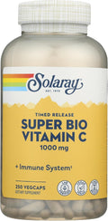 Solaray Super Bio C Tamponada - 250 Cápsulas Vegetarianas