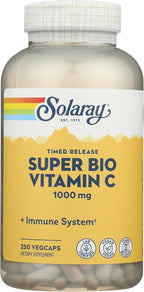 Solaray Super Bio C Tamponada - 250 Cápsulas Vegetarianas