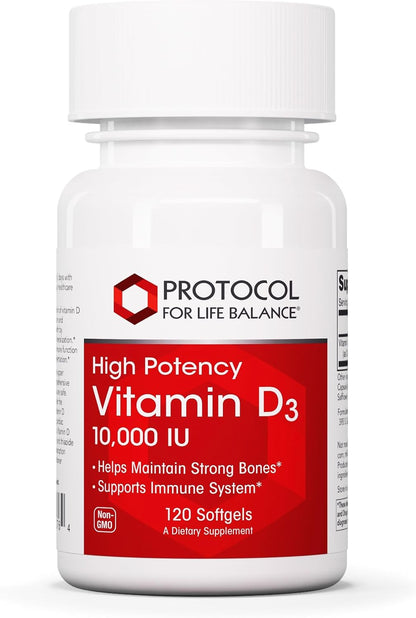 PROTOCOL FOR LIFE BALANCE Vitamina D3 10.000 – Contribuye a la absorción y utilización normal del calcio y del – Image 1