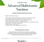 Shaklee - Vitalizer™ Men - Advanced Nutrition Vita-Strips® with Vitamins, Minerals, Omega-3s, Probiotics & More for Heart, Joint, Immune, Bone, Digestive Health & Physical Energy - 30 Vita-Strips®