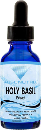 Extracto de Albahaca Santa 590 mg, 118 ml (4 oz) – Gotas de Rápida Absorción