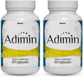Adimin Advanced Formula - Suplemento Multivitamínico y Mineral, 2 Paquetes (60 Días de Suministro)