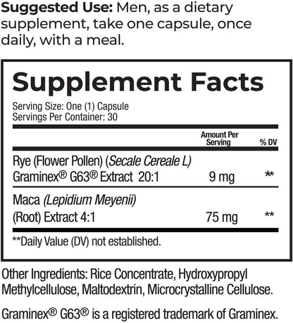 Prosta-Rye - Complemento natural para la próstata (4 botes, 120 cápsulas) – Image 7