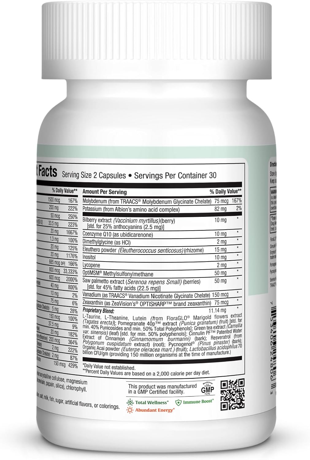 Multivitamin 50 Plus – Daily Multivitamin for Women 50+ with Vitamin B12, A, D, C, Zinc, Magnesium & More – Energy, Immune & Heart Support – Non-GMO
