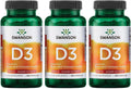 Swanson Vitamina D3 2000 IU - 250 Cápsulas (Pack de 3)