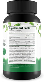 Healthy Calm & Well CDZ Cápsulas - Suplemento de Vitamina C, D, Zinc y Cúrcuma con Magnesio
