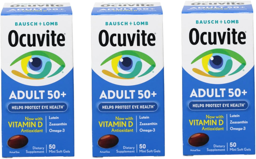 Ocuvite Adult 50+ Fórmula - 150 Cápsulas Blandas (Paquete de 3)