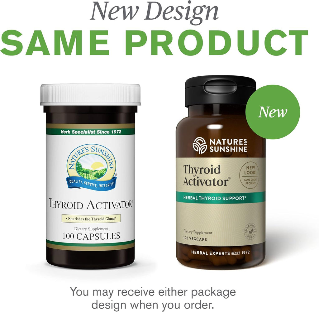 Nature's Sunshine Thyroid Activator 100 Cápsulas