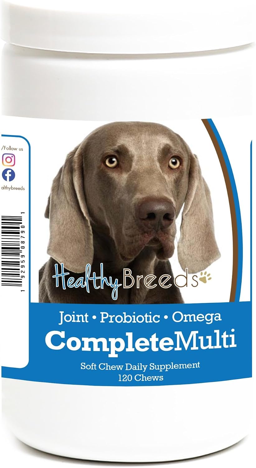 Healthy Breeds Bullmastiff Multivitamínico Todo en Uno Masticable Suave 120 Unidades