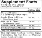 NusaPure Phosphatidylserine Memory Ultimate Complex 1000mg 200 Cápsulas Vegetarianas (Vegano, No Transgénico)