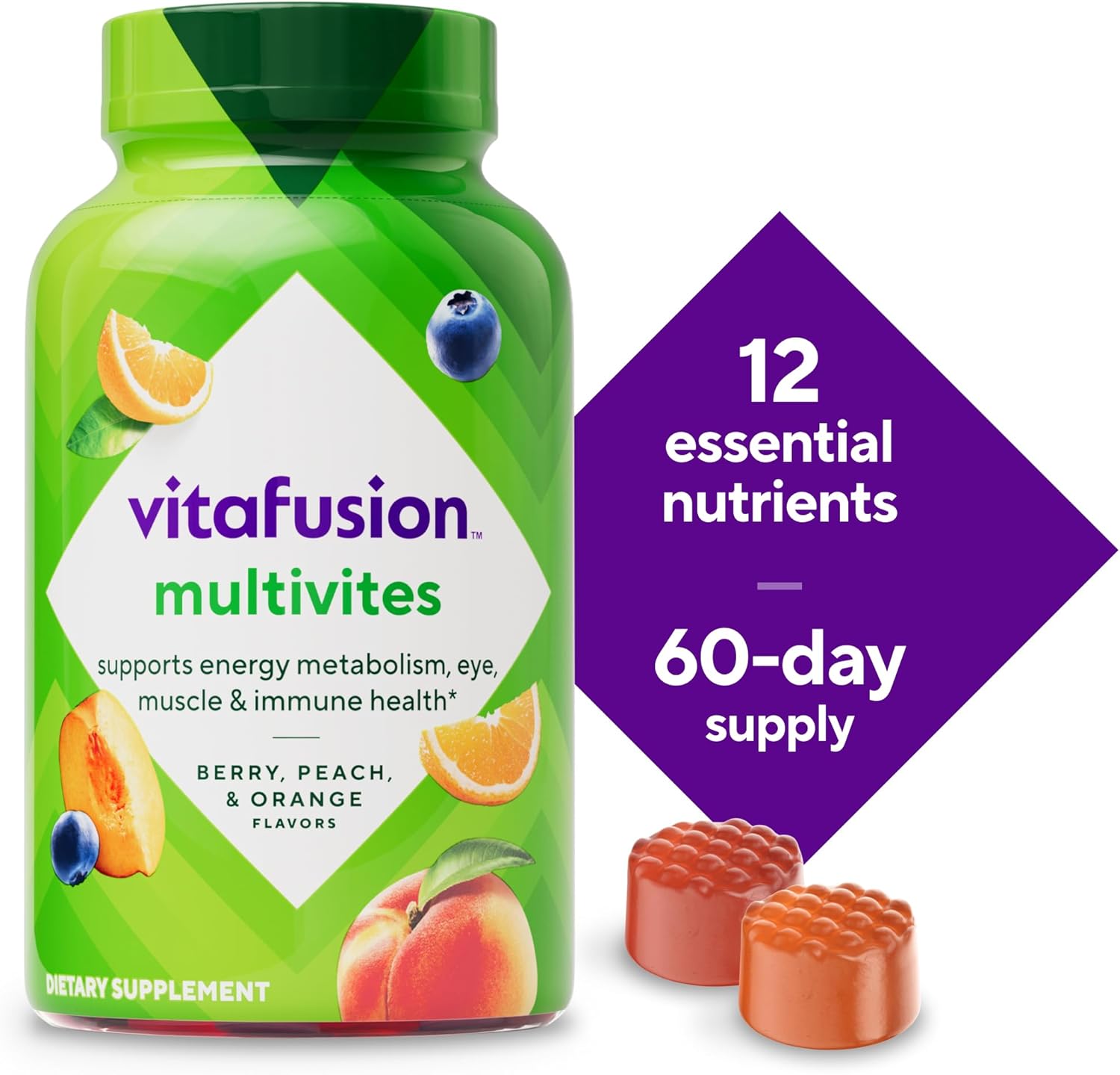 Vitafusion Multivitamínico Gomitas 120 gominolas para adultos