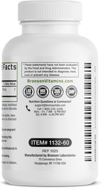 Bronson Rhodiola Rosea Cápsulas Vegetarianas - Hierba Adaptógena - Ayuda para el Estrés, Estado de Ánimo y Salud Cerebral - No Transgénico, 60 Unidades