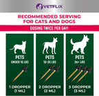 10 en 1 Vitaminas Líquidas para Perros y Gatos, 2 Fl Oz | Glucosamina y Multivitamínico