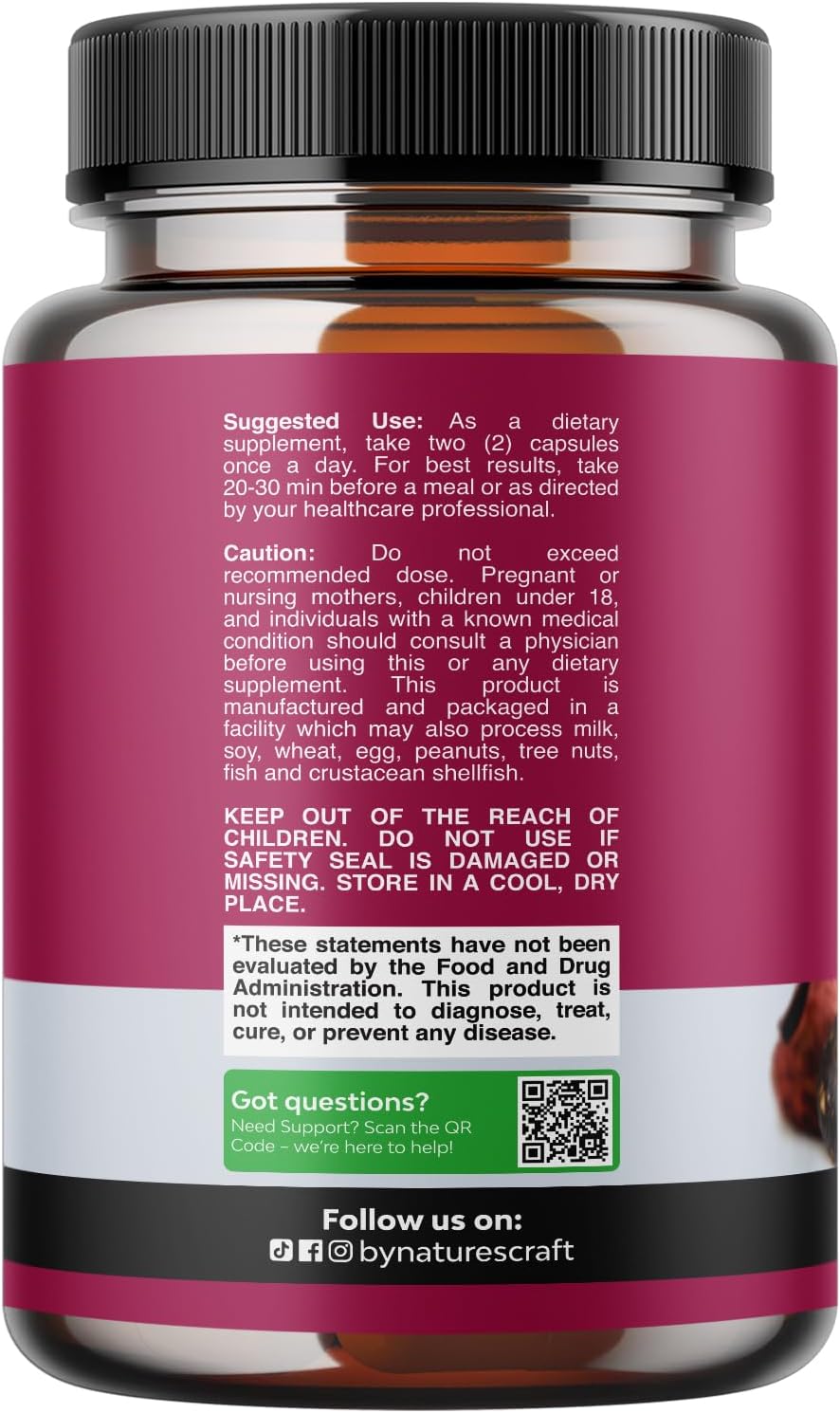 Cápsulas de Maca para Mujer – Mezcla de Maca Roja, Amarilla y Negra – 60 Cápsulas