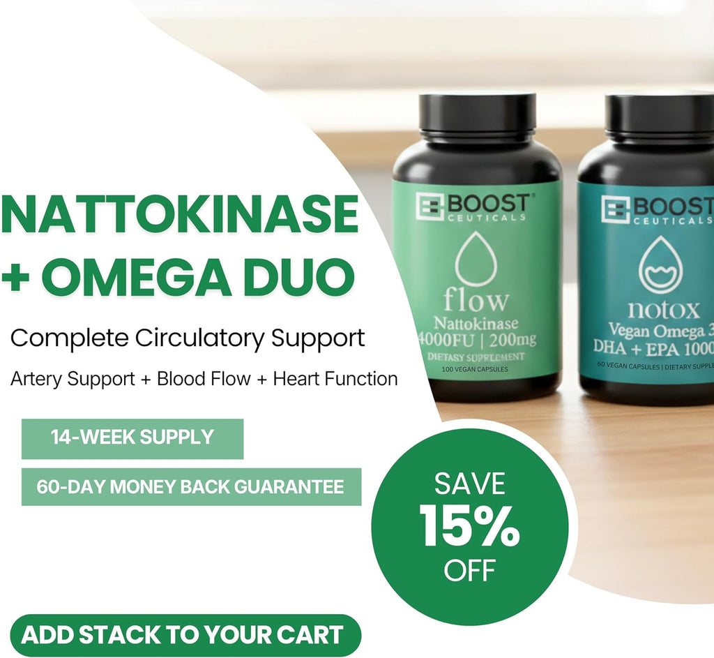 Nattokinasa 4000 FU - 100 Cápsulas Veganas - BoostCeuticals