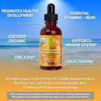 Tropical Oasis Multivitamínico Orgánico Líquido para Niños con Hierro (59 ml)