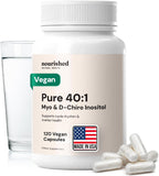 Nourished 40:1 Myo-inositol & D-Chiro Inositol - Suplemento para Mujer - 120 Cápsulas