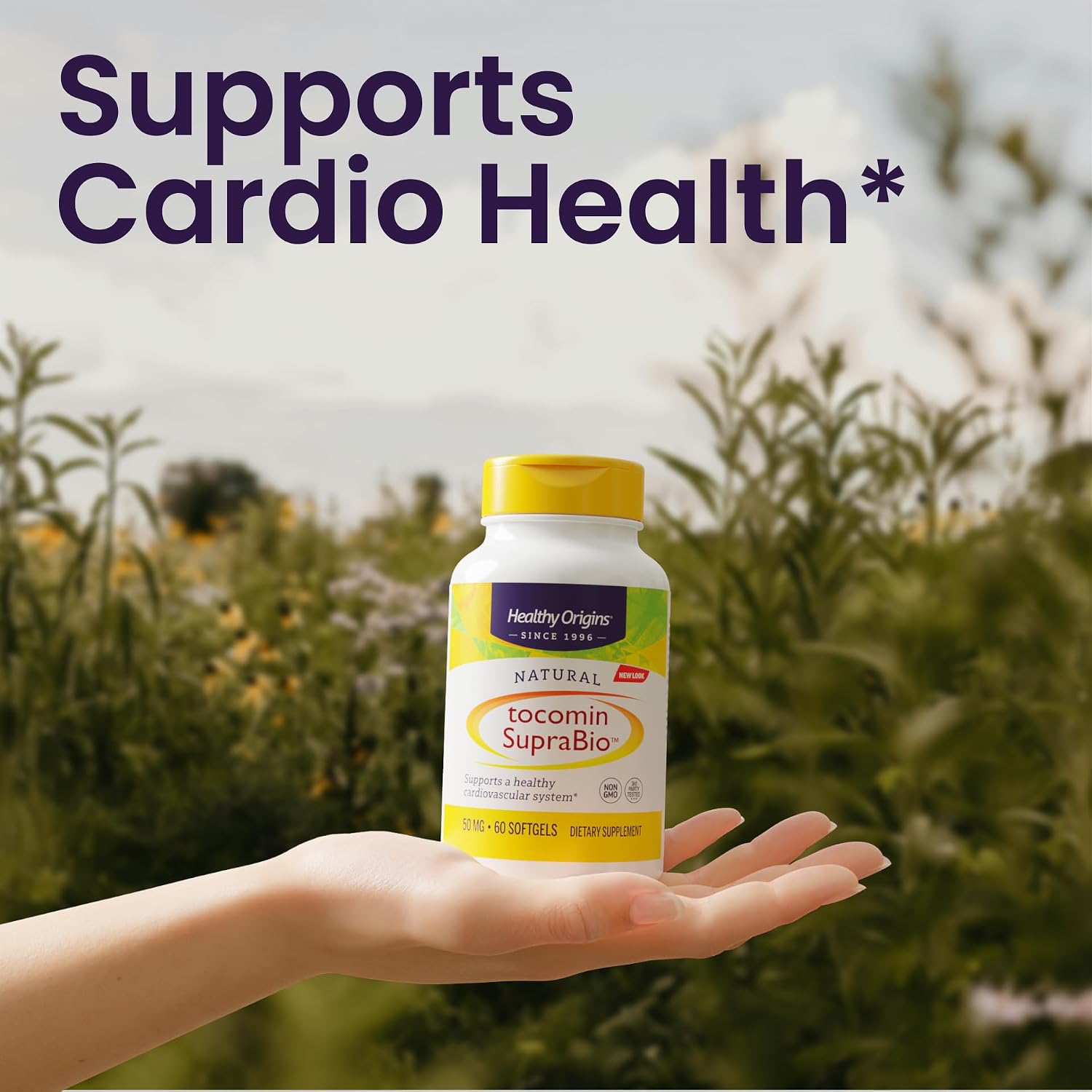 Healthy Origins Tocomin SupraBio 50 mg, 150 Cápsulas Blandas – Complejo de Tocotrienoles de Palma