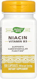 Nature's Way Niacina 100mg – 100 Cápsulas