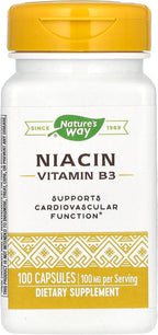 Nature's Way Niacina 100mg – 100 Cápsulas