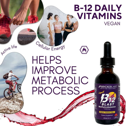 Bricker Labs B12 Blast Metilcobalamina – Sistema nervioso: Contribuye al funcionamiento normal del sistema – Image 4