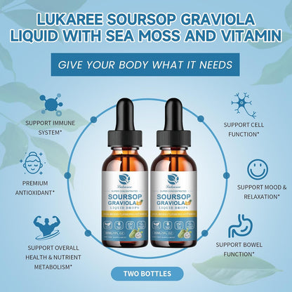Lukaree Extracto Líquido de Graviola y Musgo – Vitamina C (de extracto de acerola): Conocida por su acción – Image 3