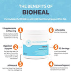 Bio-Heal® Probiótico 5 en 1 en Polvo para Niños, Hombres y Mujeres