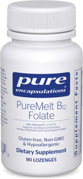 Pure Encapsulations PureMelt B12 Folate - 90 Tablets - Active Vitamin B12 and L-5-MTHF Folate