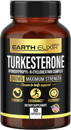 Turkesterone 840 mg – Apoyo Natural de Testosterona con Extracto Puro de Ajuga Turkestanica