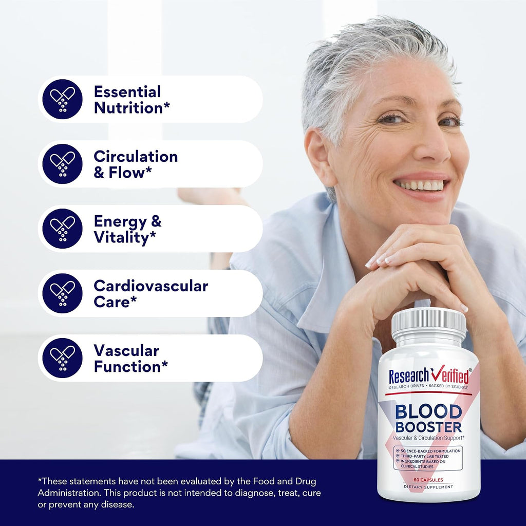 Research Verified Blood Booster - 180 Cápsulas (3 Meses)