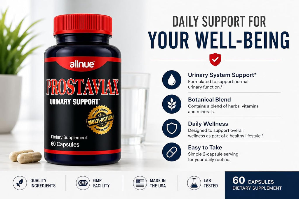 Prostaviax – 60 Cápsulas (Tamaño Económico) de AllNue