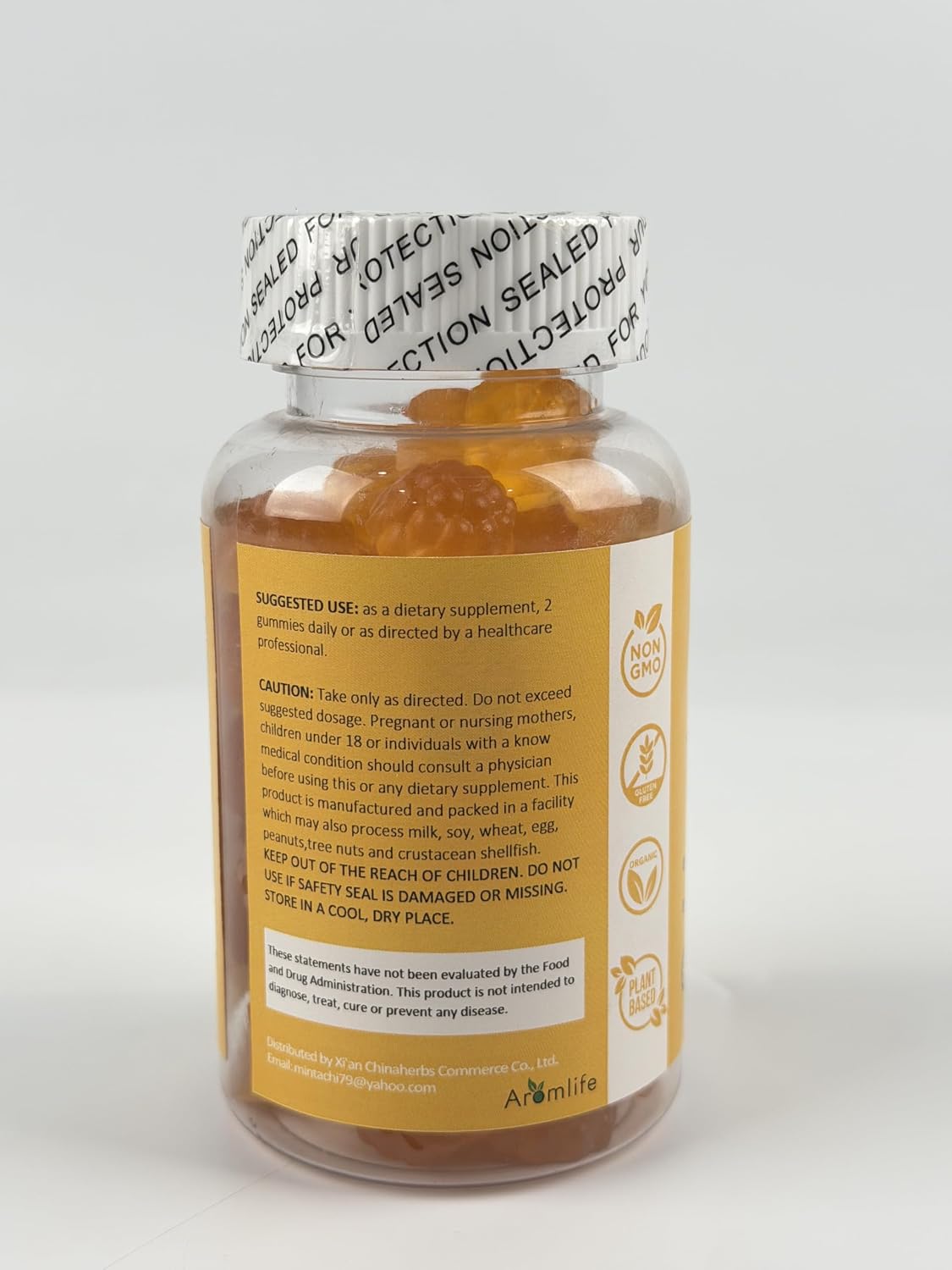Aromlife Fibro Inositol Gummies - Gominolas de Inositol con Folato y Vitaminas B6 y B12, 60 Gominolas Sabor Naranja para Mujeres