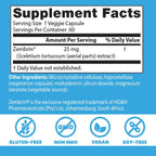 Doctor's Best Calm-Z - Suplemento de Zembrin (Sceletium tortuosum) 25 mg, 60 Cápsulas