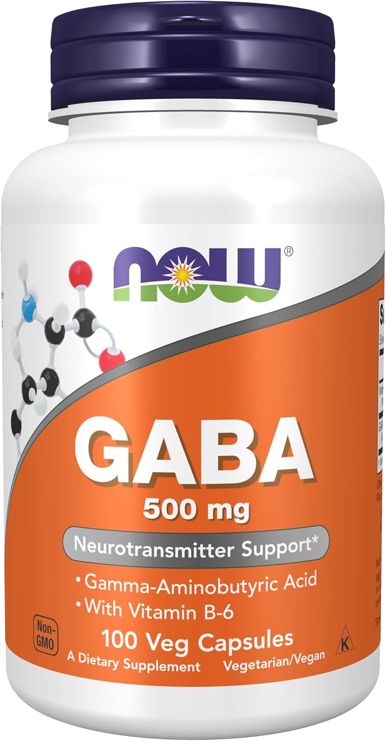 GABA 500 mg + Vitamina B6 - 100 Cápsulas Vegetales