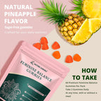 Nature Aurora Premium Feminine Balance Gummies - Apoyo al Equilibrio Femenino y Probióticos Vaginales con Vitamina C - Sabor a Piña Hawaiana - 60 Gomitas
