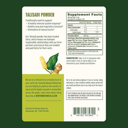 Banyan Botanicals Talisadi Powder - – Pimienta negra: Ayuda a potenciar la biodisponibilidad de otros ingredientes – Image 3