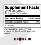 Vitamina C 1000 mg - 120 Cápsulas | 10X Health System