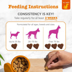 Zesty Paws Omega 3 para Perros - Golosinas de Aceite de Pescado con Vitaminas, 90 unidades