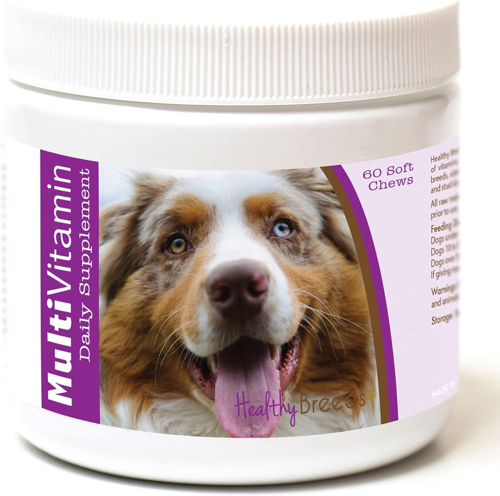 Healthy Breeds Masticables Blandos Multivitamínicos para Perros Pastor Australiano - 60 Unidades