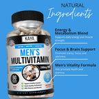Kaya Naturals Multivitamínico para Hombres - Multivitamínico Prostático - Suplemento Diario de Multiminerales - 60 Cápsulas Veganas