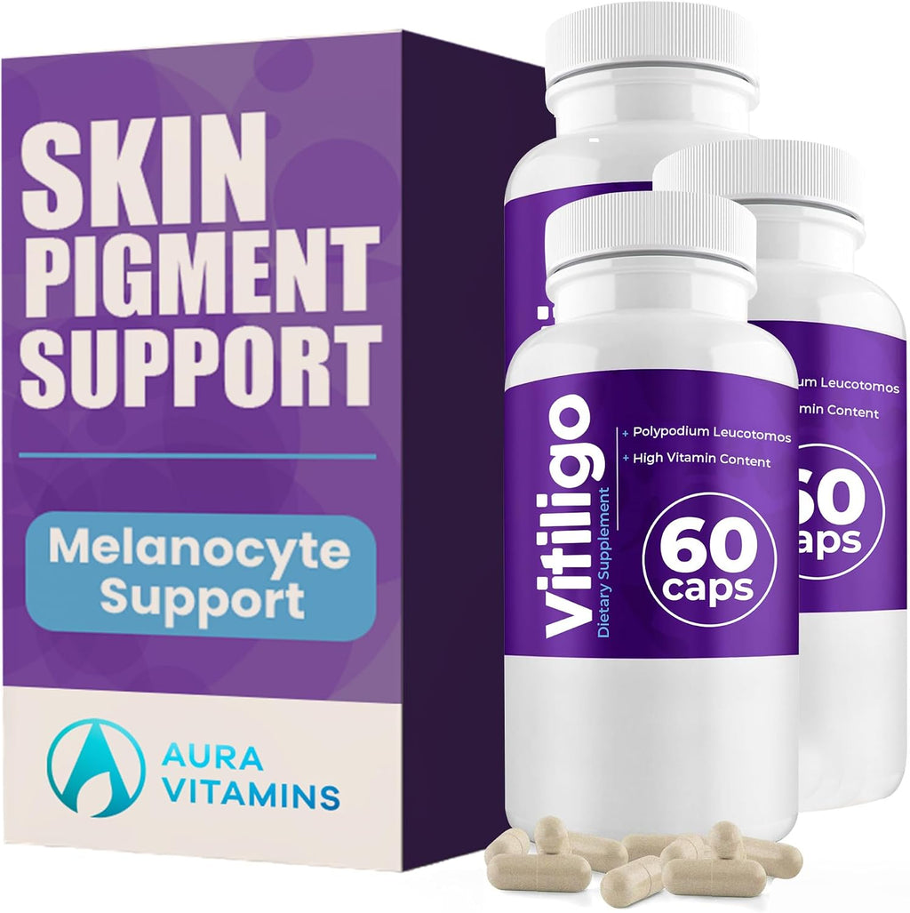 AURA VITAMINS - Cápsulas de Apoyo a la Pigmentación Cutánea, 60 Cápsulas