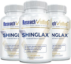 Research Verified Shinglax - Melisa, Enzimas Proteolíticas, Complejo de Hongos, Complejo B, Orégano, Zinc - Sin OGM, Fabricado en USA - 60 Cápsulas (Pack de 6)