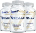 Research Verified Shinglax - Melisa, Enzimas Proteolíticas, Complejo de Hongos, Complejo B, Orégano, Zinc - Sin OGM, Hecho en EE.UU. - 180 Cápsulas (3x60)