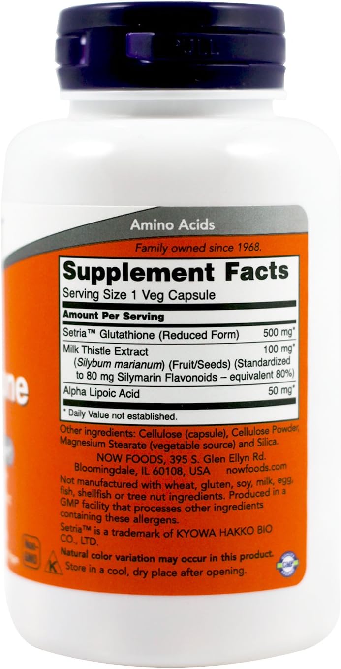 Glutatión 500 mg - 60 Cápsulas (2 Paquetes)