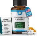 TRUEMED Cápsulas de Fenogreco Orgánico 610 mg – 90 Cápsulas Vegetales