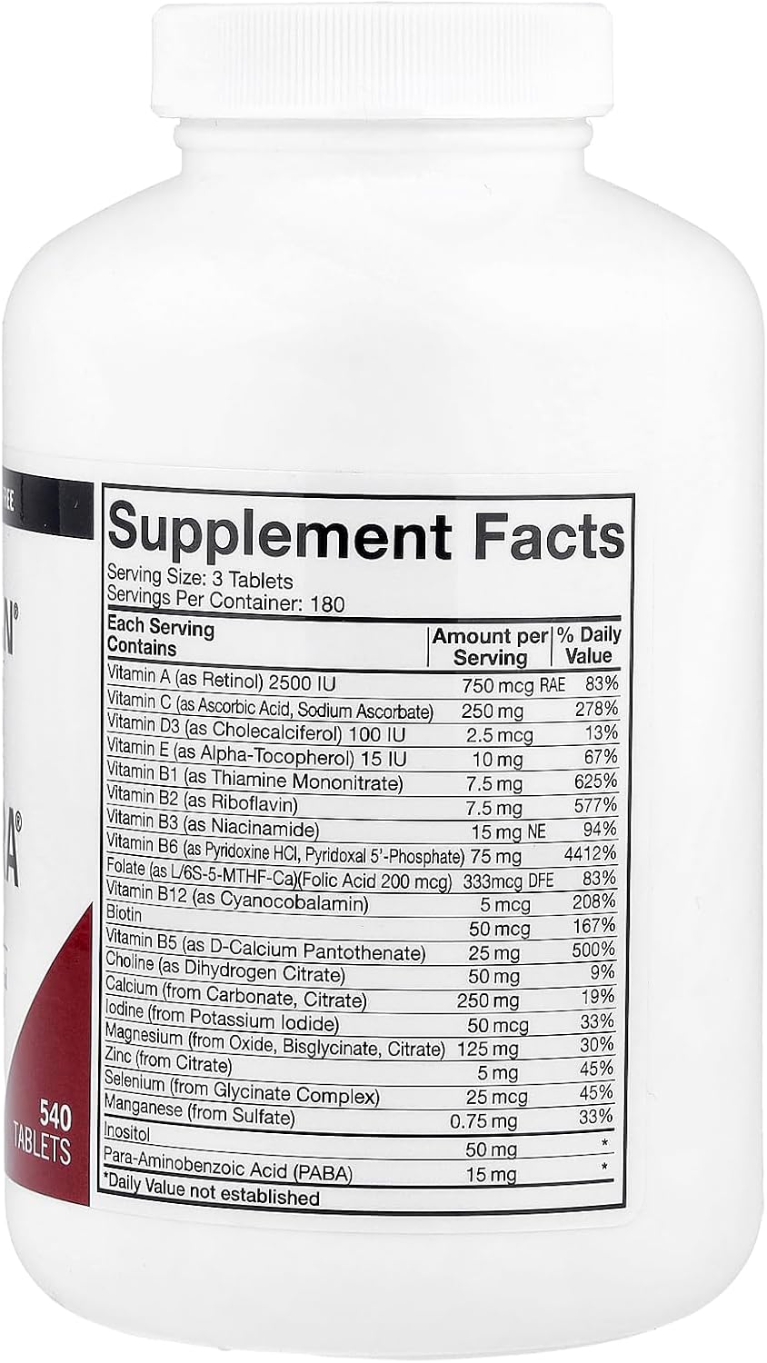 Super Nu-Thera con P5P Adicional, 540 Comprimidos - Kirkman Labs