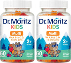 DR. MORITZ Gomitas Multivitamínicas para Niños | 14 Vitaminas | 60 Gomitas | Desde 2 Años