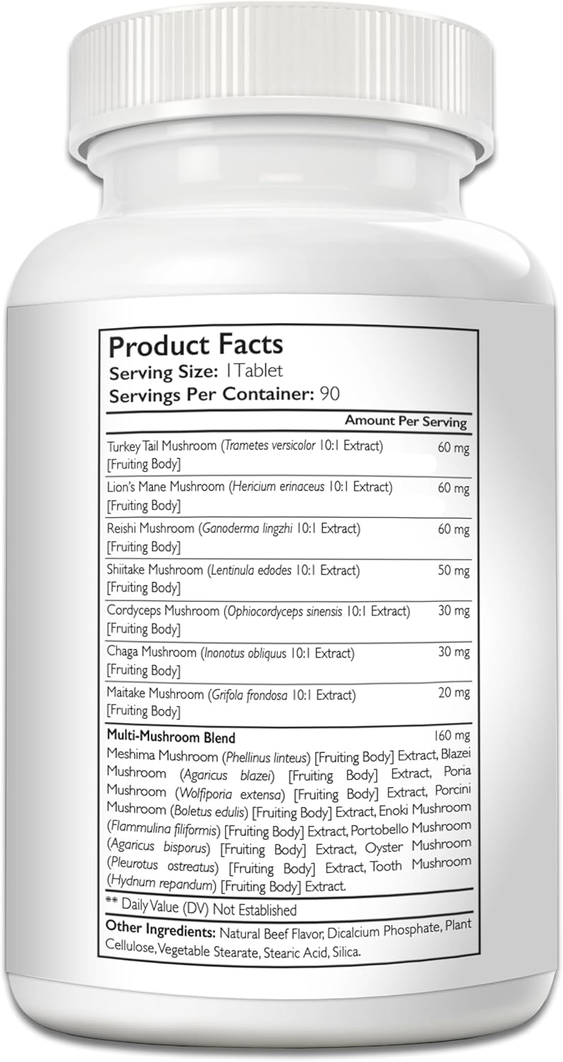 Nutrition Strength 15-in-1 Mushroom Support para Perros - 90 Comprimidos Masticables