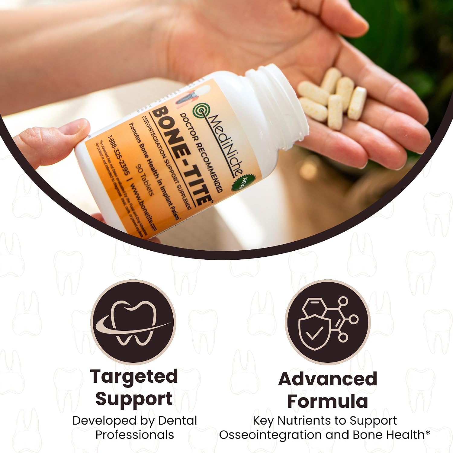 Bone-Tite Osseointegration Support Supplement | 90 Tablets